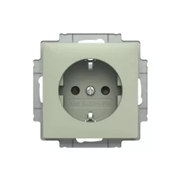   ABB Dugalj SCHUKO/földelt gyermekvédett, Zoni, olíva 6620T-A07657 243, 2CHT207657A4243