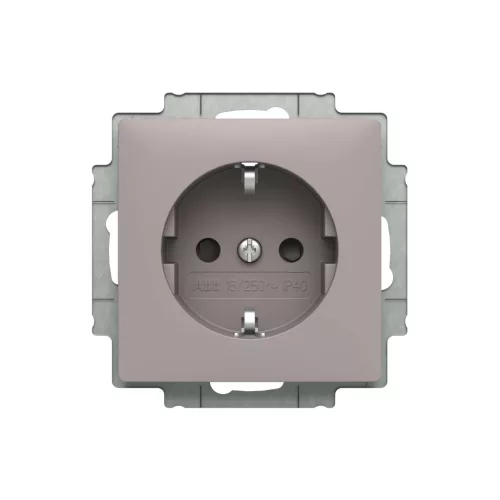 ABB Dugalj SCHUKO/földelt gyermekvédett, Zoni, bézs 6620T-A07657 244, 2CHT207657A4244