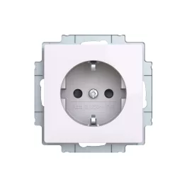   ABB Dugalj SCHUKO/földelt gyermekvédett, Zoni, fehér 6620T-A07657 500, 2CHT207657A4500