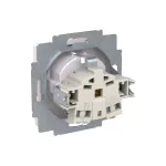 ABB Dugalj SCHUKO/földelt gyermekvédett, Zoni, fehér 6620T-A07657 500, 2CHT207657A4500