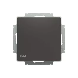   ABB Dugalj SCHUKO/földelt gyermekvédett, IP44 
Zoni, fekete matt 6620T-A07995 237, 2CHT207995A6237