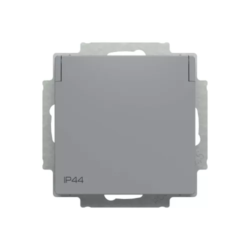 ABB Dugalj SCHUKO/földelt gyermekvédett, IP44
Zoni, szürke 6620T-A07995 241, 2CHT207995A6241