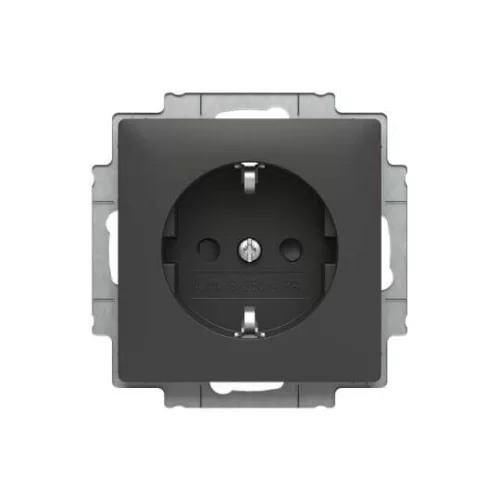 ABB Dugalj SCHUKO/földelt gyermekvédelem nélkül,
Zoni, fekete matt 6620T-A08337 237, 2CHT208337A4237