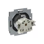 ABB Dugalj SCHUKO/földelt gyermekvédelem nélkül,
Zoni, fekete matt 6620T-A08337 237, 2CHT208337A4237