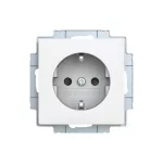 ABB Dugalj SCHUKO/földelt gyermekvédelem nélkül,
Zoni, fehér matt 6620T-A08337 240, 2CHT208337A4240
