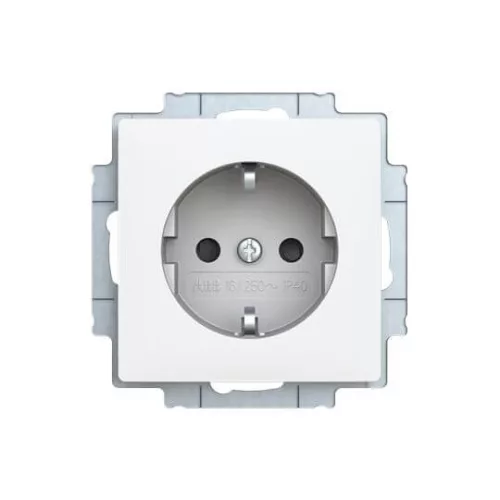 ABB Dugalj SCHUKO/földelt gyermekvédelem nélkül,
Zoni, fehér matt 6620T-A08337 240, 2CHT208337A4240