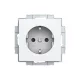 ABB Dugalj SCHUKO/földelt gyermekvédelem nélkül,
Zoni, fehér matt 6620T-A08337 240, 2CHT208337A4240