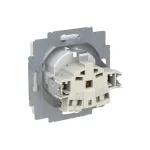 ABB Dugalj SCHUKO/földelt gyermekvédelem nélkül,
Zoni, fehér matt 6620T-A08337 240, 2CHT208337A4240
