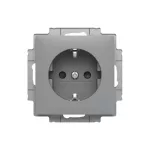 ABB Dugalj SCHUKO/földelt gyermekvédelem nélkül,
Zoni, szürke 6620T-A08337 241, 2CHT208337A4241