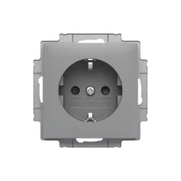   ABB Dugalj SCHUKO/földelt gyermekvédelem nélkül,
Zoni, szürke 6620T-A08337 241, 2CHT208337A4241