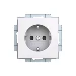 ABB Dugalj SCHUKO/földelt gyermekvédelem nélkül,
Zoni, fehér 6620T-A08337 500, 2CHT208337A4500