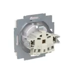 ABB Dugalj SCHUKO/földelt gyermekvédelem nélkül,
Zoni, fehér 6620T-A08337 500, 2CHT208337A4500