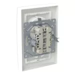 ABB Dupla dugalj SCHUKO/földelt gyermekvédett,
Zoni, olíva 5522T-C03458 143, 2CHT223458C4143
