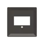 ABB USB / HDMI / VGA / stereo fedlap, Zoni, fekete matt 5014T-A00040 237, 2CHT290040A4237