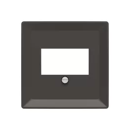   ABB USB / HDMI / VGA / stereo fedlap, Zoni, fekete matt 5014T-A00040 237, 2CHT290040A4237