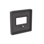 ABB USB / HDMI / VGA / stereo fedlap, Zoni, fekete matt 5014T-A00040 237, 2CHT290040A4237