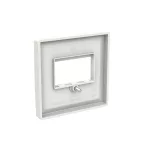 ABB USB / HDMI / VGA / stereo fedlap, Zoni, fehér matt 5014T-A00040 240, 2CHT290040A4240