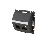 ABB Kommunikációs fedlap, Zoni, fekete matt 5014T-A00418 237, 2CHT290418A4237