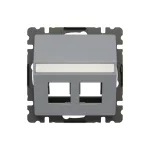 ABB Kommunikációs fedlap, Zoni, szürke 5014T-A00418 241, 2CHT290418A4241