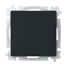  ABB Egypólusú kapcsoló billentyűvel, csavaros rögzítés, Zoni, fekete matt 3559T-A01345 237W, 2CHT590135A6237