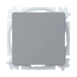   ABB Egypólusú kapcsoló billentyűvel, csavaros rögzítés, Zoni, szürke 3559T-A01345 241W, 2CHT590135A6241