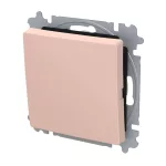 ABB Egypólusú kapcsoló billentyűvel, csavaros rögzítés, Zoni, púder 3559T-A01345 242W, 2CHT590135A6242