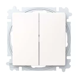   ABB Csillárkapcsoló billentyűvel, csavaros rögzítés,Zoni, fehér matt 3559T-A05345 240W, 2CHT590535A6240