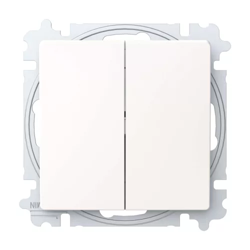 ABB Csillárkapcsoló billentyűvel, csavaros rögzítés,Zoni, fehér matt 3559T-A05345 240W, 2CHT590535A6240
