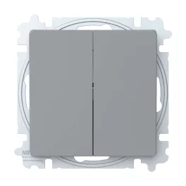   ABB Csillárkapcsoló billentyűvel, csavaros rögzítés,
Zoni, szürke 3559T-A05345 241W, 2CHT590535A6241