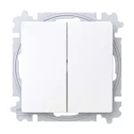 ABB Csillárkapcsoló billentyűvel, csavaros rögzítés,Zoni, fehér 3559T-A05345 500W, 2CHT590535A6500