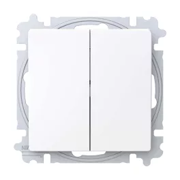   ABB Csillárkapcsoló billentyűvel, csavaros rögzítés,Zoni, fehér 3559T-A05345 500W, 2CHT590535A6500