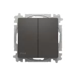ABB Csillárkapcsoló billentyűvel, IP44, Zoni, fekete matt 3559T-A05940 237, 2CHT590594A6237