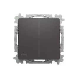   ABB Csillárkapcsoló billentyűvel, IP44, Zoni, fekete matt 3559T-A05940 237, 2CHT590594A6237