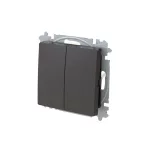 ABB Csillárkapcsoló billentyűvel, IP44, Zoni, fekete matt 3559T-A05940 237, 2CHT590594A6237