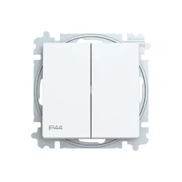   ABB Csillárkapcsoló billentyűvel, IP44, Zoni, fehér matt 3559T-A05940 240, 2CHT590594A6240