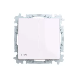   ABB Csillárkapcsoló billentyűvel, IP44, Zoni, fehér 3559T-A05940 500, 2CHT590594A6500