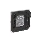 ABB Billentyűfedél, glimlámpához, 1x, Zoni, fehér 3559T-A00653 500, 2CHT590653A4500