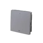 ABB Billentyűfedél, printelt I/O felirattal, Zoni, szürke 3559T-A00655 241, 2CHT590655A4241