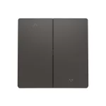 ABB Zsalukapcsoló fedlap, le/fel nyíl szimbólummal, Zoni, fekete matt 3559T-A00662 237, 2CHT590662A4237