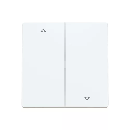 ABB Zsalukapcsoló fedlap, le/fel nyíl szimbólummal, Zoni, fehér matt 3559T-A00662 240, 2CHT590662A4240