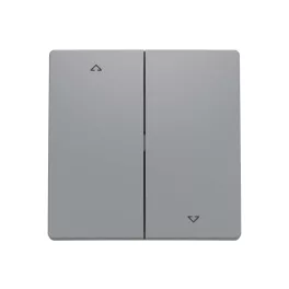   ABB Zsalukapcsoló fedlap, le/fel nyíl szimbólummal, Zoni, szürke 3559T-A00662 241, 2CHT590662A4241