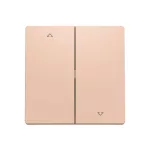 ABB Zsalukapcsoló fedlap, le/fel nyíl szimbólummal, Zoni, púder 3559T-A00662 242, 2CHT590662A4242