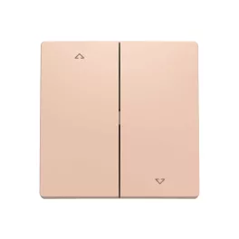   ABB Zsalukapcsoló fedlap, le/fel nyíl szimbólummal, Zoni, púder 3559T-A00662 242, 2CHT590662A4242