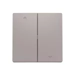 ABB Zsalukapcsoló fedlap, le/fel nyíl szimbólummal, Zoni, bézs 3559T-A00662 244, 2CHT590662A4244