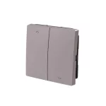 ABB Zsalukapcsoló fedlap, le/fel nyíl szimbólummal, Zoni, bézs 3559T-A00662 244, 2CHT590662A4244