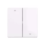 ABB Zsalukapcsoló fedlap, le/fel nyíl szimbólummal, Zoni, fehér 3559T-A00662 500, 2CHT590662A4500