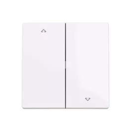   ABB Zsalukapcsoló fedlap, le/fel nyíl szimbólummal, Zoni, fehér 3559T-A00662 500, 2CHT590662A4500