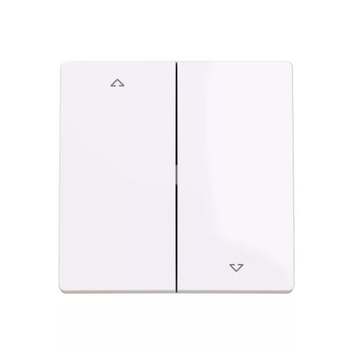 ABB Zsalukapcsoló fedlap, le/fel nyíl szimbólummal, Zoni, fehér 3559T-A00662 500, 2CHT590662A4500