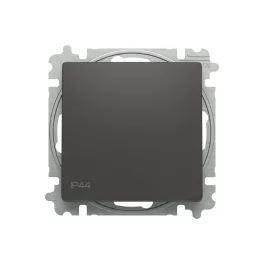   ABB Keresztkapcsoló billentyűvel, IP44, Zoni, fekete matt 3559T-A07940 237, 2CHT590794A6237