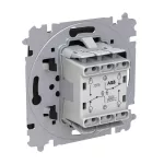 ABB Duplaváltó billentyűvel, csavaros rögzítés,
Zoni, fekete matt 3559T-A52345 237W, 2CHT595235A6237